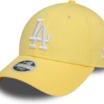 Cappellino New Era Dodgers donna morbido giallo baseball-0