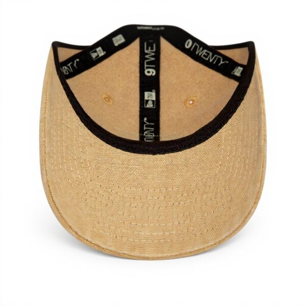 Cappellino da baseball New Era 9Twenty beige patch canvas