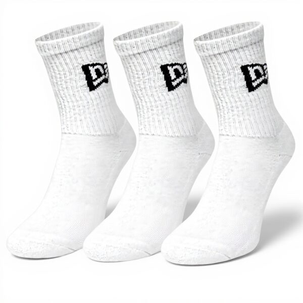 Calzini New Era Flag Crew Sock Unisex Adulto Bianco Nero