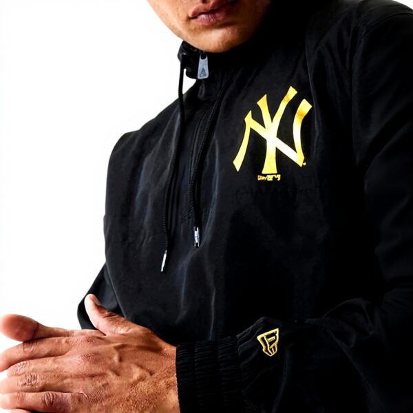 New Era Metalic Windbreaker Giacca a Vento da Uomo, Uomo, Giacca Antivento, 12590862, Nero, S