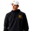 New Era Metalic Windbreaker Giacca a Vento da Uomo, Uomo, Giacca Antivento, 12590862, Nero, S