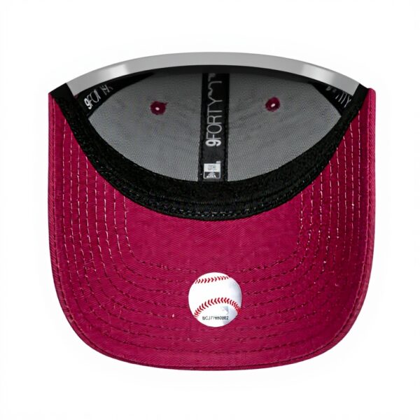 Cappello Dodgers New Era Metallic Logo 9Forty Rosso