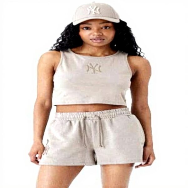 Pantaloncini New Era NY Yankees donna marrone moda sportiva
