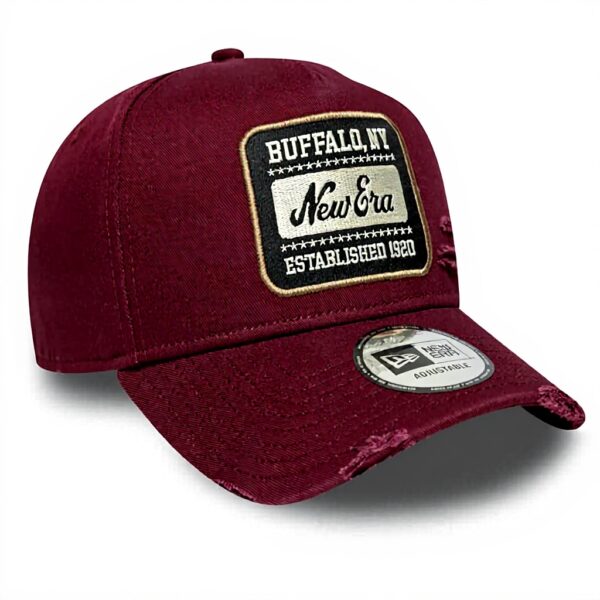 Cappellino New Era NE Logo Bordeaux E-Frame regolabile