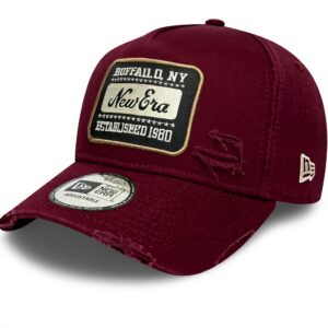 Cappellino New Era NE Logo Bordeaux E-Frame regolabile