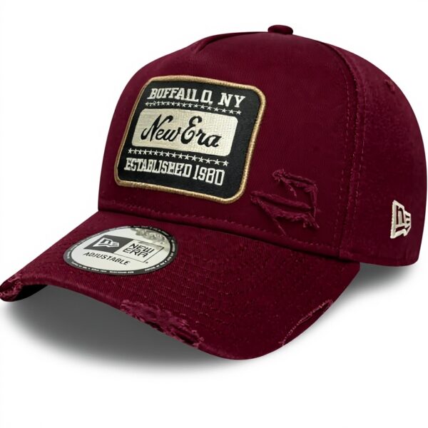 Cappellino New Era NE Logo Bordeaux E-Frame regolabile