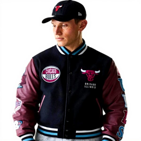 New Era Varsity College - Giacca NBA Chicago Bulls