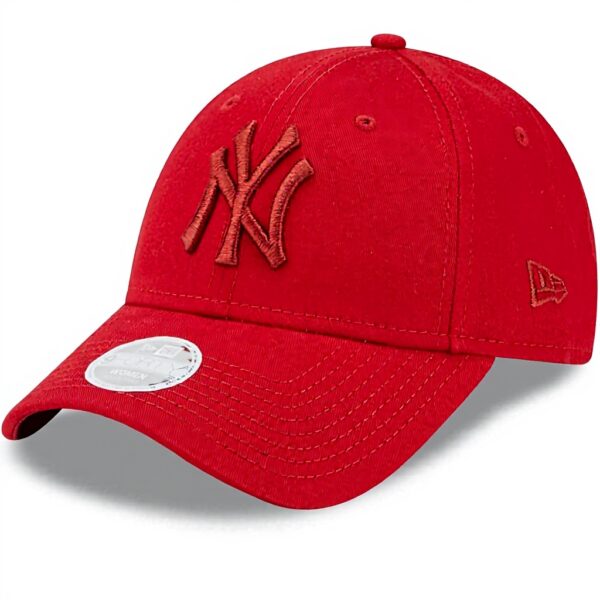 Berretto New Era Yankees MLB regolabile donna rosso cotone
