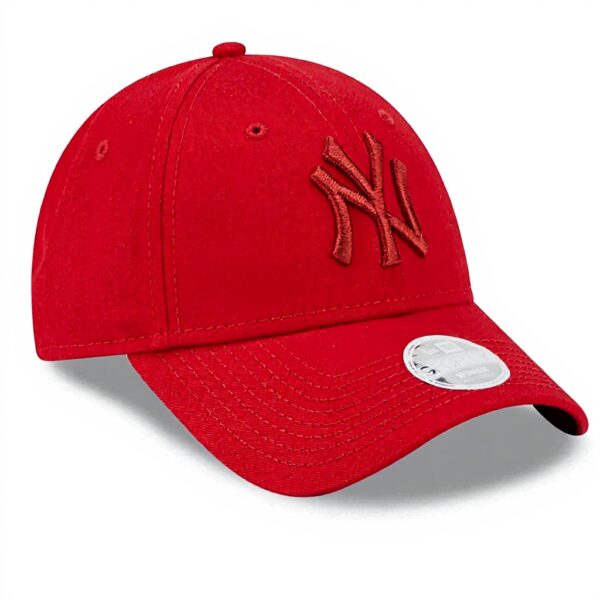 Berretto New Era Yankees MLB regolabile donna rosso cotone