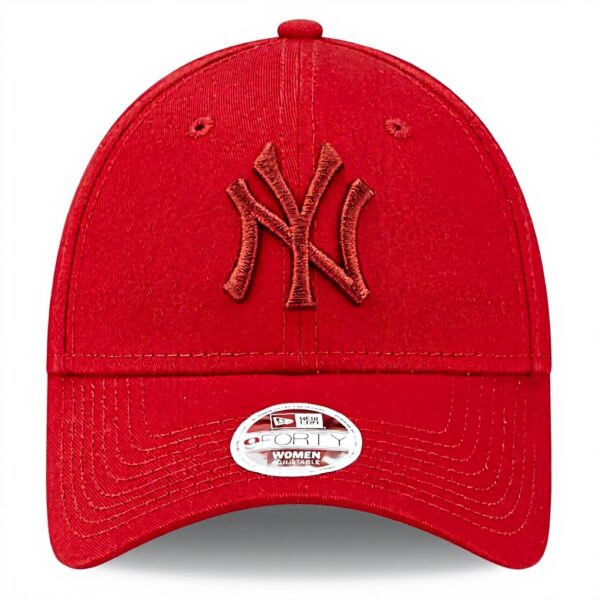 Berretto New Era Yankees MLB regolabile donna rosso cotone