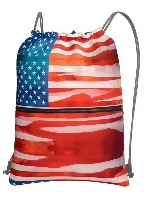 AkosOL Zaino Vintage USA Bandiera Impermeabile Grande