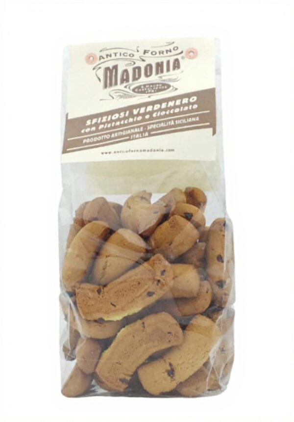 Biscotti Madonia Pistacchio Cioccolato Artigianali 450g