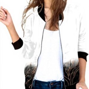 Bomber donna stampa floreale vintage Générique giacca