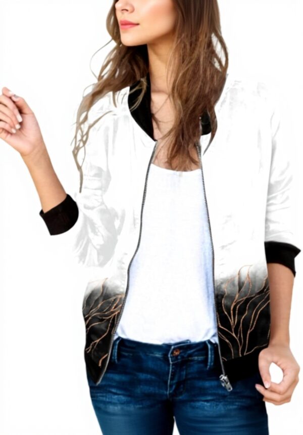 Bomber donna stampa floreale vintage Générique giacca