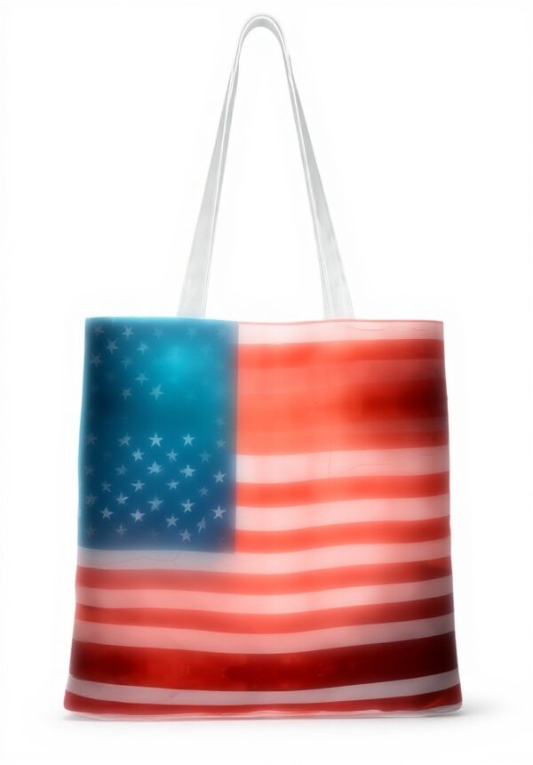 BUNAL Borsa shopping tela poliestere bandiera americana