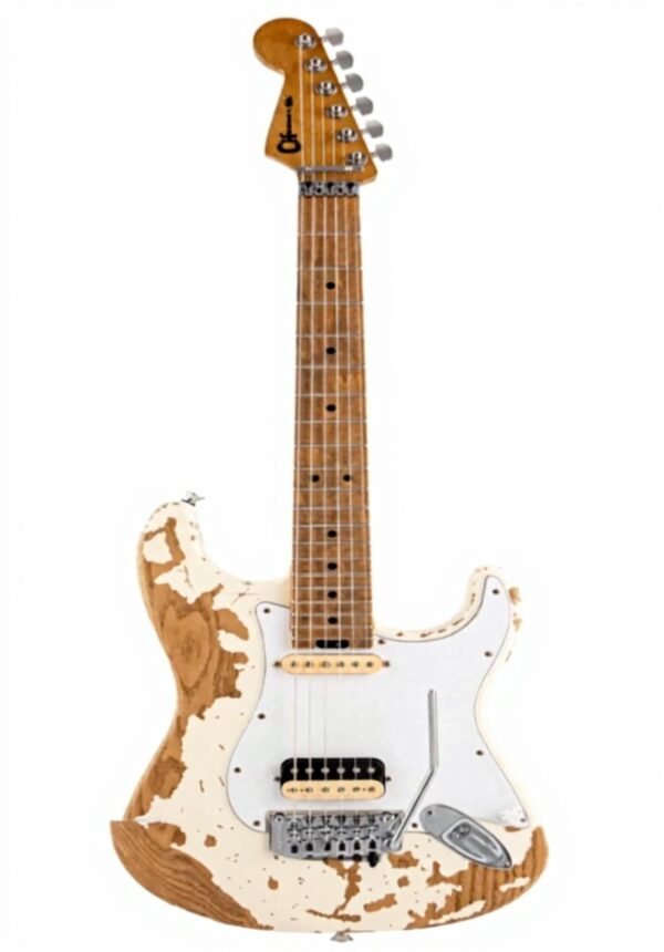 Charvel chitarra elettrica Henrik Danhage bianca frassino