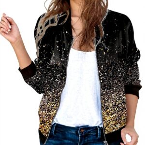 Giacca Bomber Donna Impermeabile Mezza Stagione Générique