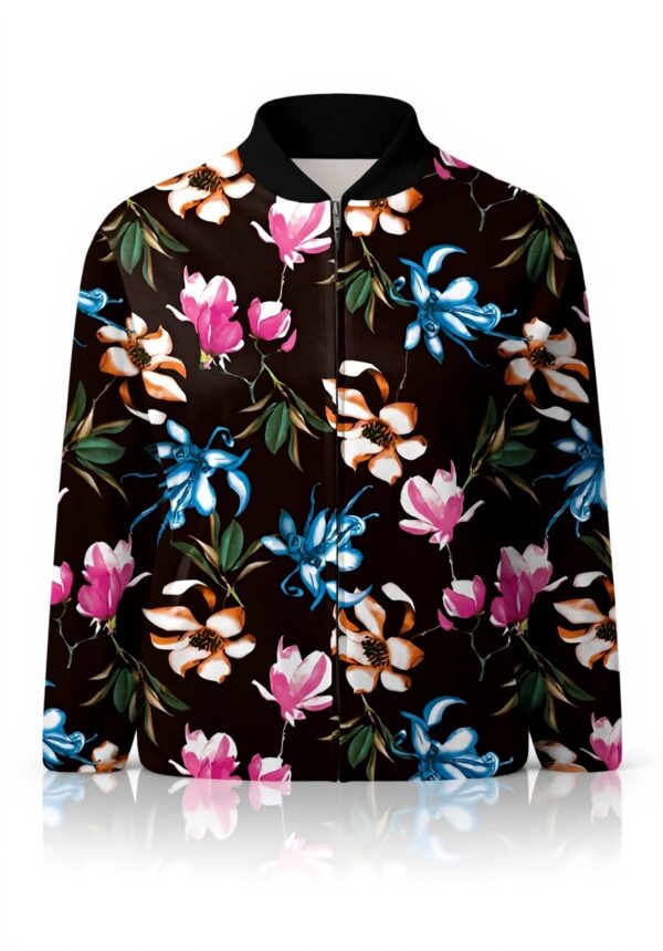 Giacca donna impermeabile bomber fiore Générique XXL Marina