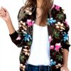 Giacca donna impermeabile bomber fiore Générique XXL Marina