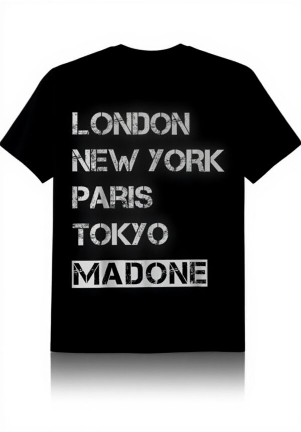 Maglietta Madone Casa Nascita Amore Nero Uomo Donna