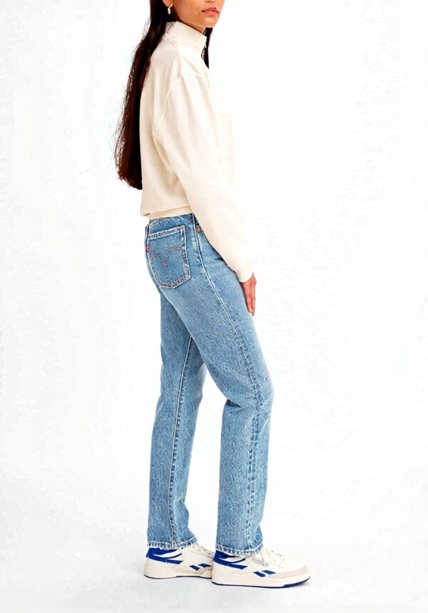 Levis Jeans Donna 501 Crop Tango Blu Taglia Plus