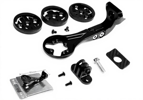 Supporto computer bici NbgrvB Garmin Trek Madone ABS nero