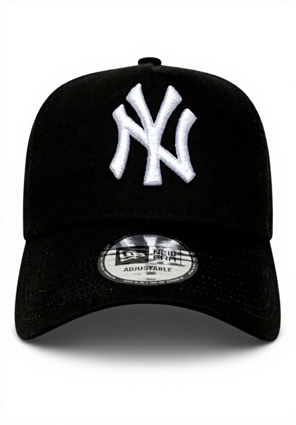 Berretto New York Yankees New Era Nero Bianco Regolabile