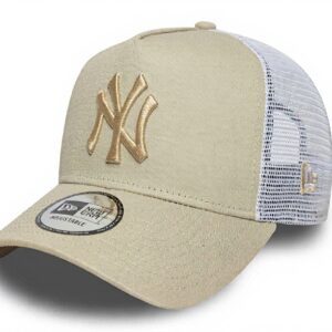 Berretto New York Yankees New Era A-Frame beige regolabile