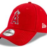 Berretto Anaheim Angels MLB New Era Regolabile Rosso 9Forty