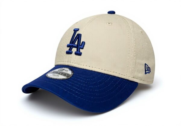 Cappello LA Dodgers New Era 9Forty regolabile beige blu