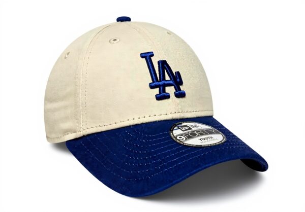 Cappello LA Dodgers New Era 9Forty regolabile beige blu