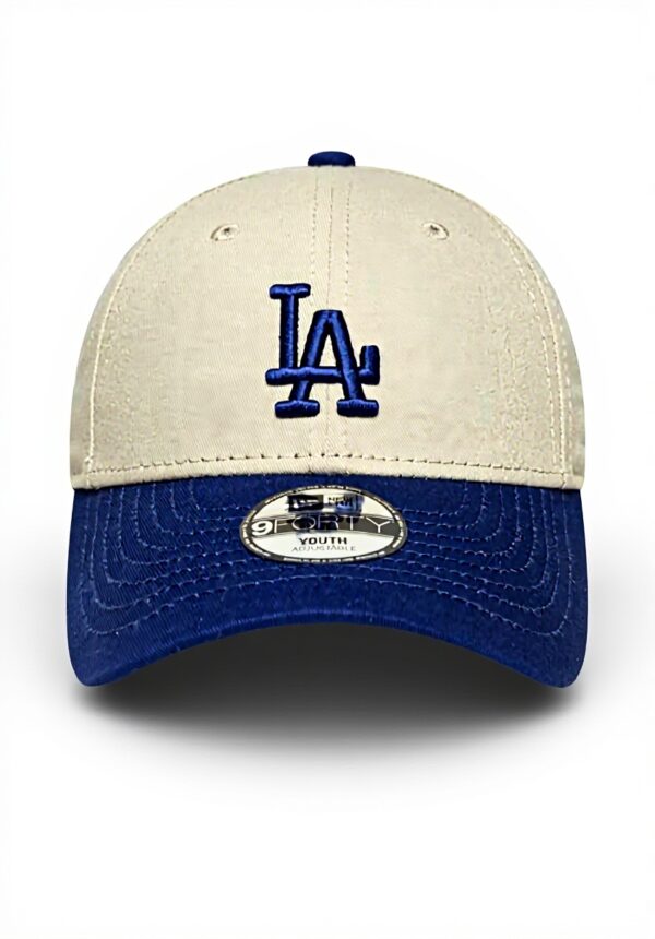 Cappello LA Dodgers New Era 9Forty regolabile beige blu