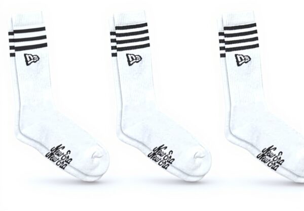 Calzini New Era Stripe Crew Uomo 3 Paia EU 39-42