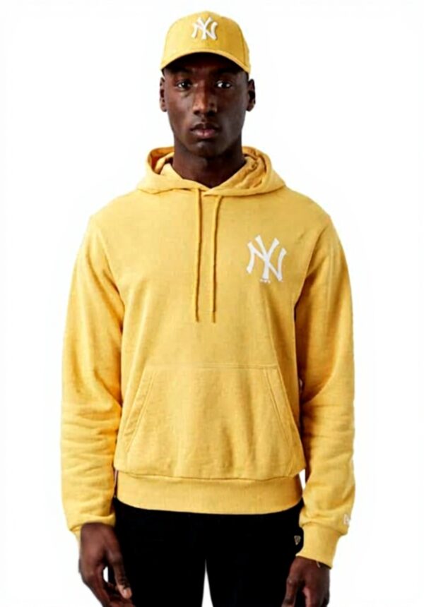 Felpa con Cappuccio New Era Yankees Uomo Giallo Scuro