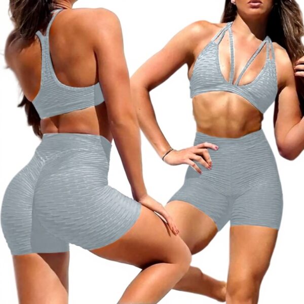 Pantaloncini Booty Scrunch donna palestra yoga elasticizzati