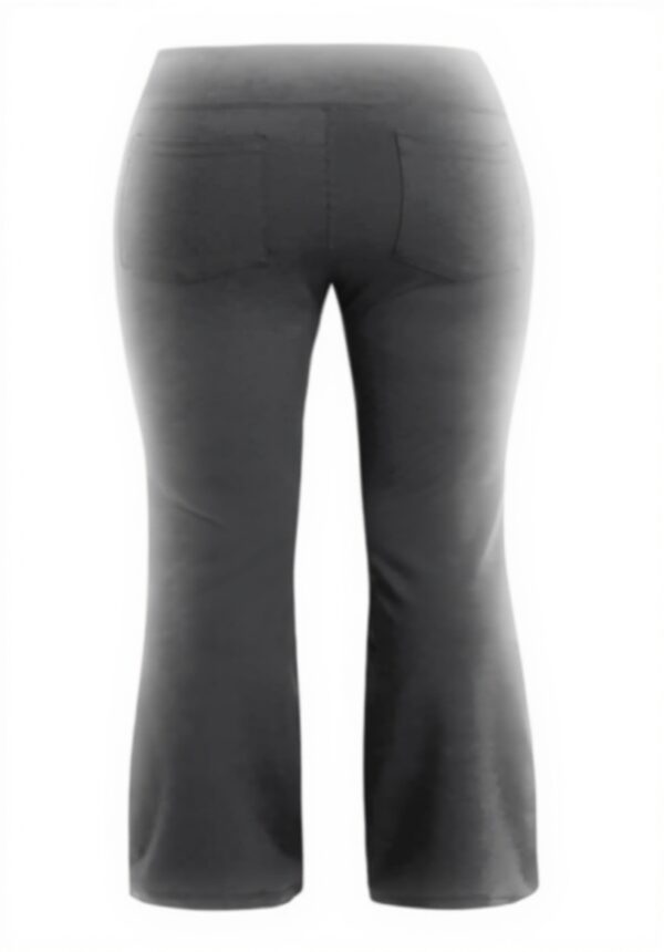 Pantaloni a percussione donna vita alta elasticizzati cotone