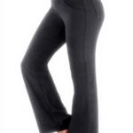 Pantaloni a percussione donna vita alta elasticizzati cotone