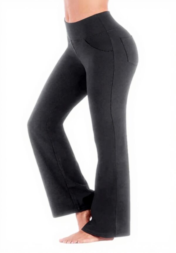 Pantaloni a percussione donna vita alta elasticizzati cotone