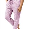 Pantaloni donna estivi cotone lino vita alta Générique