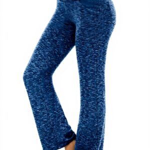 Pantaloni da jogging donna larghi vita alta tasche Generisch