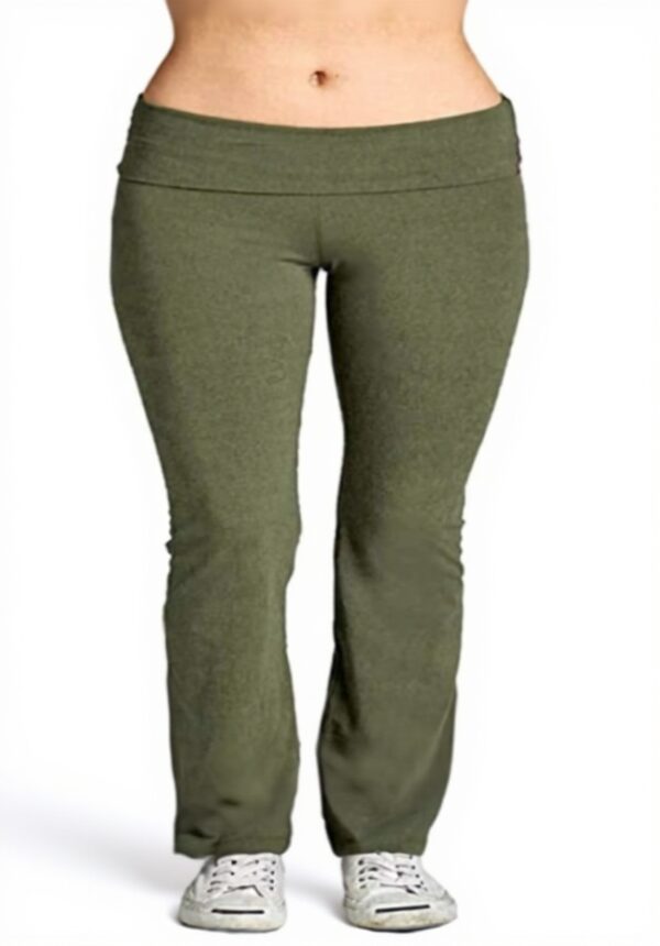 Pantaloni yoga donna gamba larga tessuto Generisch eleganti