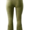Pantaloni yoga donna vita alta gamba larga verde Generisch