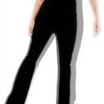 Pantaloni yoga donna vita alta tessuto tinta unita Generisch