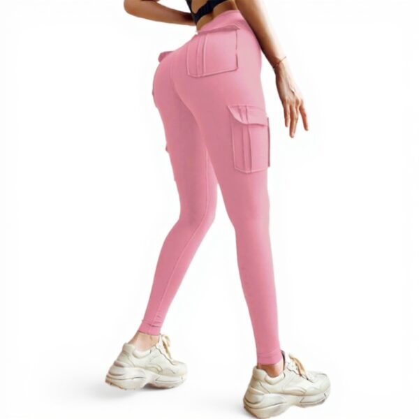 Pantaloni yoga donna lunghi tasche Generisch fitness