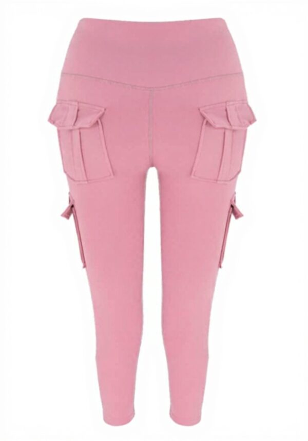 Pantaloni yoga donna lunghi tasche Generisch fitness