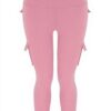 Pantaloni yoga donna lunghi tasche Generisch fitness