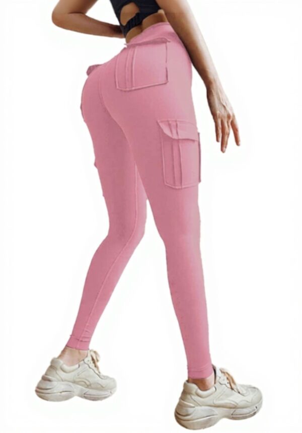 Pantaloni yoga donna lunghi tasche Generisch fitness