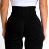 Pantaloni da yoga da donna lunghi leggings da yoga da donna a vita alta, push up, per fitness, arricciatura, anti-cellulite, pantaloni da corsa, slim fit, per il tempo libero, pantaloni skinny a