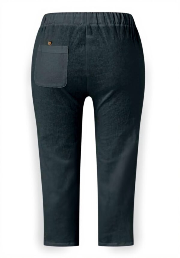 Pantaloni estivi donna cotone lino vita alta casual