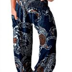 Pantaloni harem donna taglie grandi yoga vita alta floreale